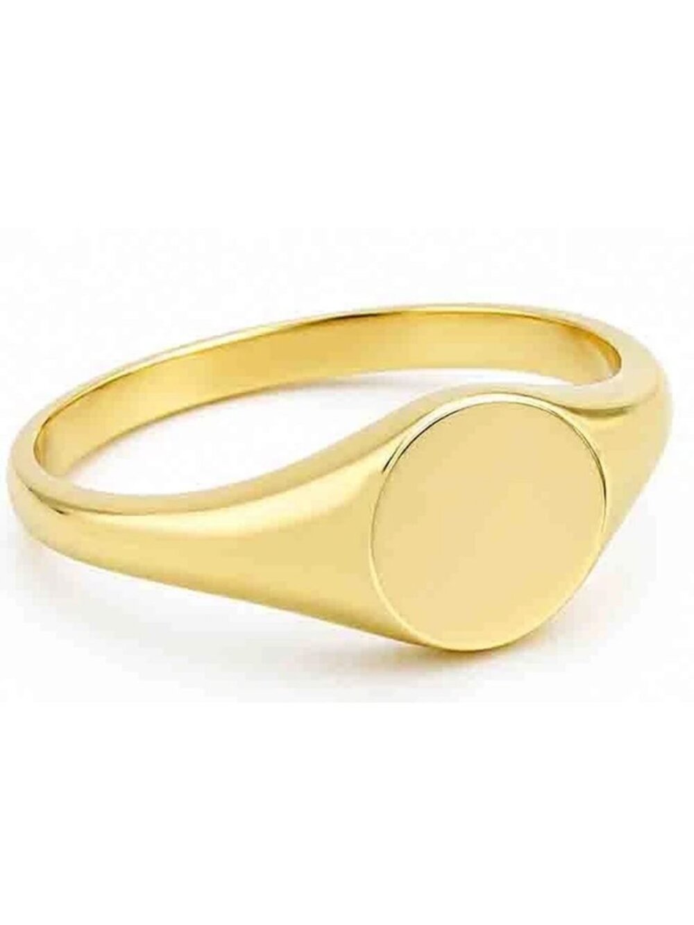 Classic Signet Ring 14k Yellow Gold Plated (.925)